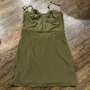 Urban Outfitters Olive Mini Dress
